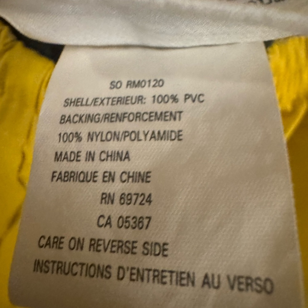 Columbia Yellow Rain Gear Set Men’s - Picture 5 of 8
